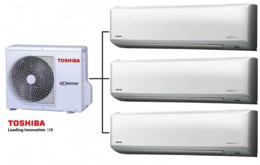 Klimatizácia Toshiba Suzumi Plus - Multisplit 3x2.5kW/7.5kW